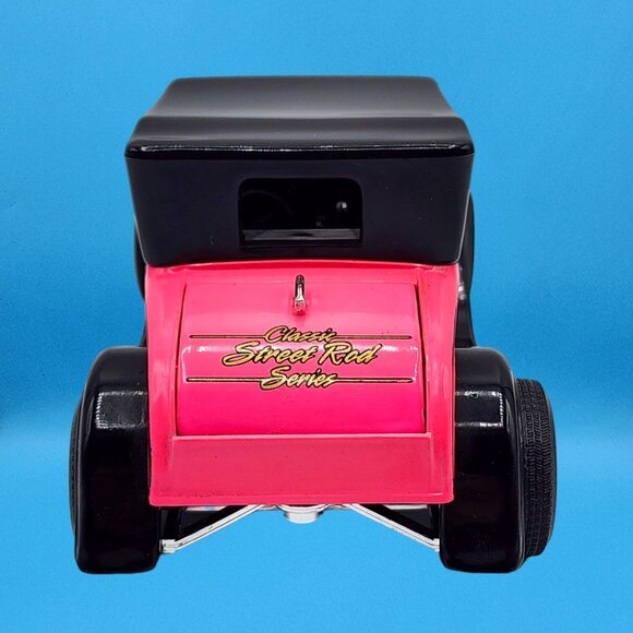Vintage 1992 Liberty Classics Pink Ford Model A Roadster Coin Bank w/ Box & Key - Picture 4 of 11